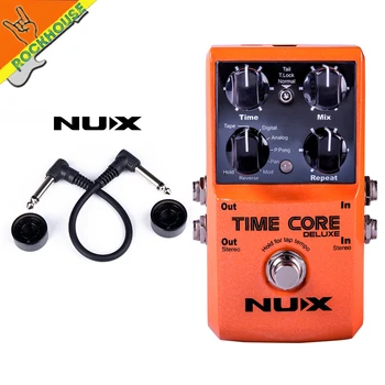 

NUX Time Core Deluxe Digital Delay Guitar Pedal 7 Delay Effects Pedal Stereo output with 40's Phrase looping time Free Shipping