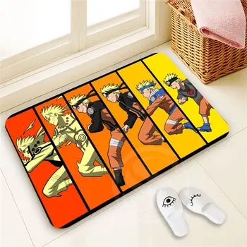 

H-P342 Custom Naruto #9 Doormat Home Decor 100% Polyester Pattern Door mat Floor Mat foot pad SQ00722-@H0342