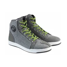 SCOYCO Motorcycle Boots Men Road Street Gray Casual Shoes