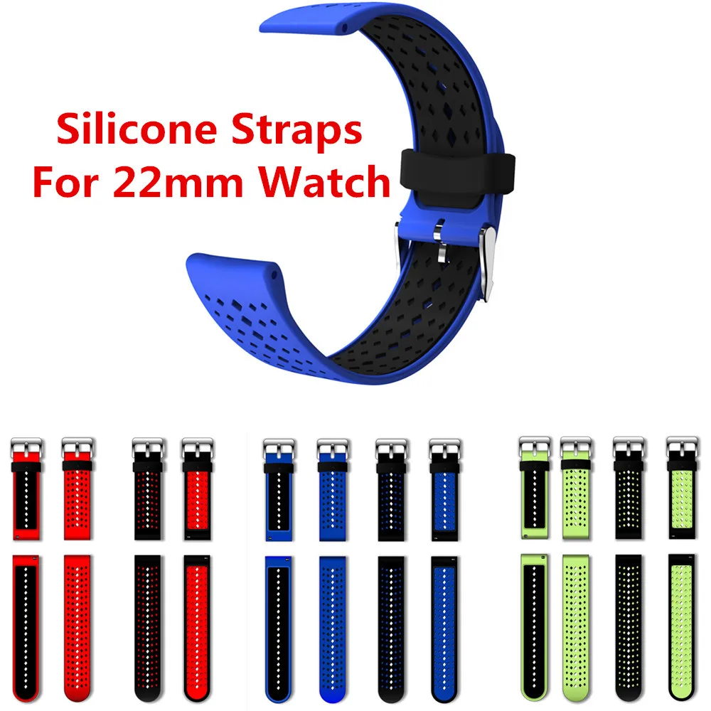 

Colorful Soft Silicone Replacement Sport Watch Strap Band For 22mm Smart Watch Wrist Bracelet Straps Case for V9 K88 Plus