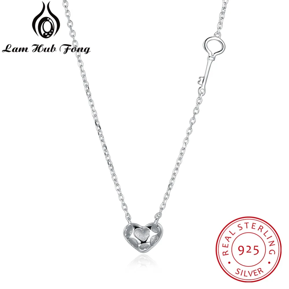 

Promise Sterling Silver Fine Jewelry Necklaces & Pendants Romantic Chain Necklace heart Shape Gift For Women Gift (Lam Hub Fong)
