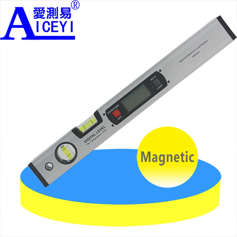 

Upright Digital Angle Finder Spirit Level Digital Level 360 Degree Range Angle Finder Spirit Level with Magnets Inclinometer