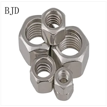 

DIN934 M4 4mm nut M5 M6 M8 M10 nut tainless steel metric thread hexagon nuts lock screw bolt nut free shipping