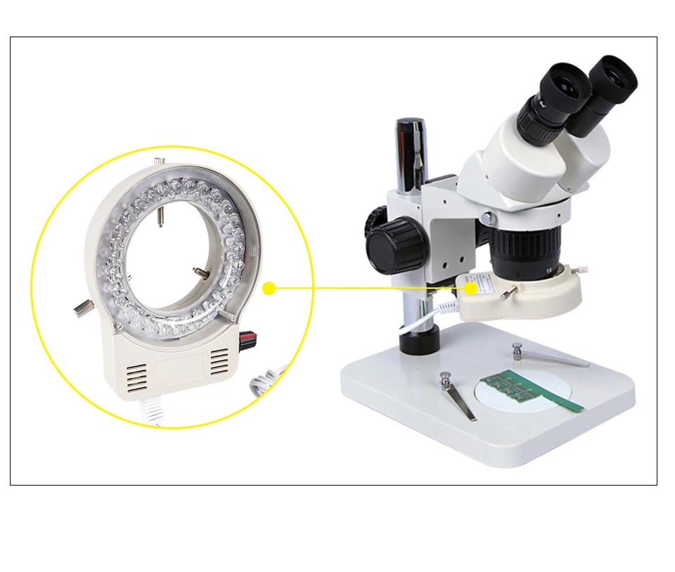 4.5W 100V-240V Adjustable Microscope LED Ring Light Professional Lighting for Stereo Microscope Camera Magnifier Illuminator (3)