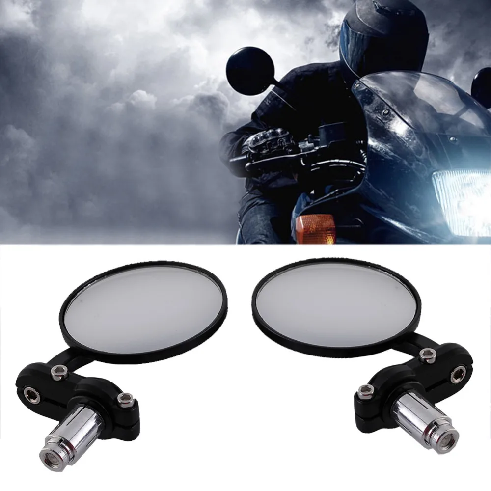Top Sale Blacke Aluminum Alloy Racing Motorcycle Mirror Aluminum Rear