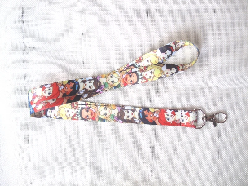 

New 1 pcs cartoon Princess Card Captor Sakura Peter Pan Cello Phone Key Chain Neck Strap Keys Lanyards gift X10