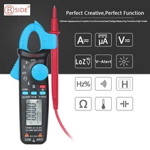 M137 Bside ACM91 Карманный клещи TrueRMS 6000 отсчетов переменного/постоянного тока 1 мА разрешение температура емкости тестер Задний зажим