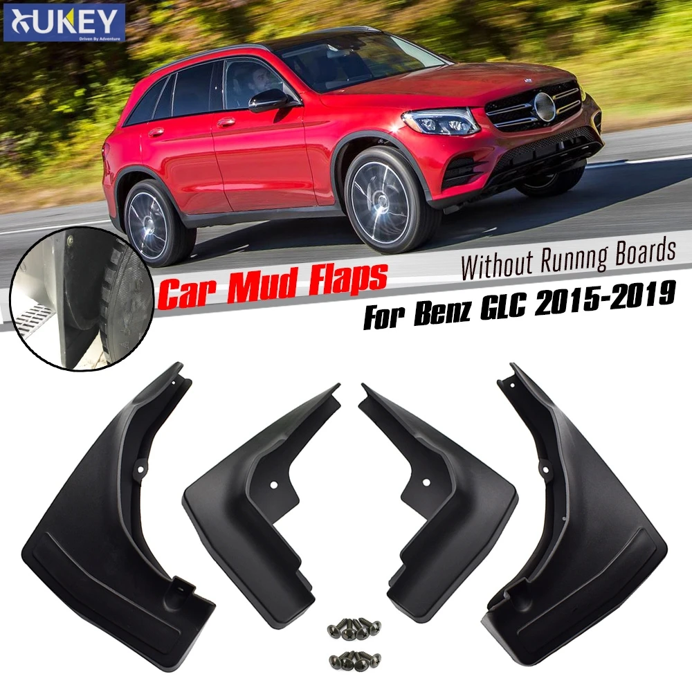 Брызговики для Mercedes Benz GLC Class X253 2016 2019 без подножки|Грязезащита| |