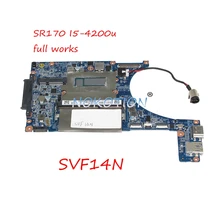 NOKOTION ноутбука материнская плата для Sony Vaio SVF14N основная плата DA0FI2MB6D0 A1973171A SR170 I5-4200 Процессор DDR3L протестированы