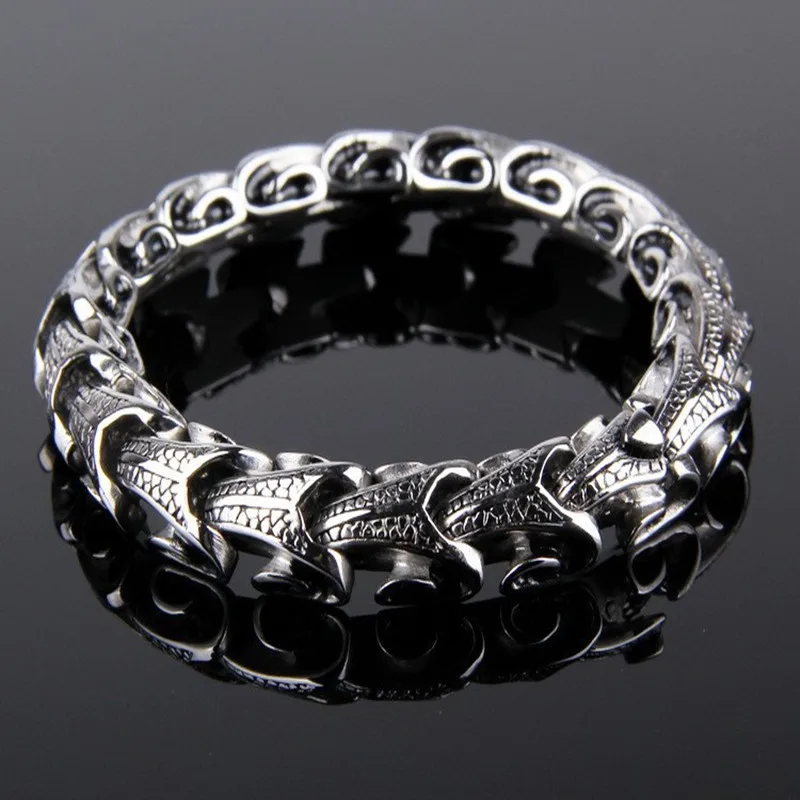 

Tide men keel alternative personality titanium steel bracelet jewelry