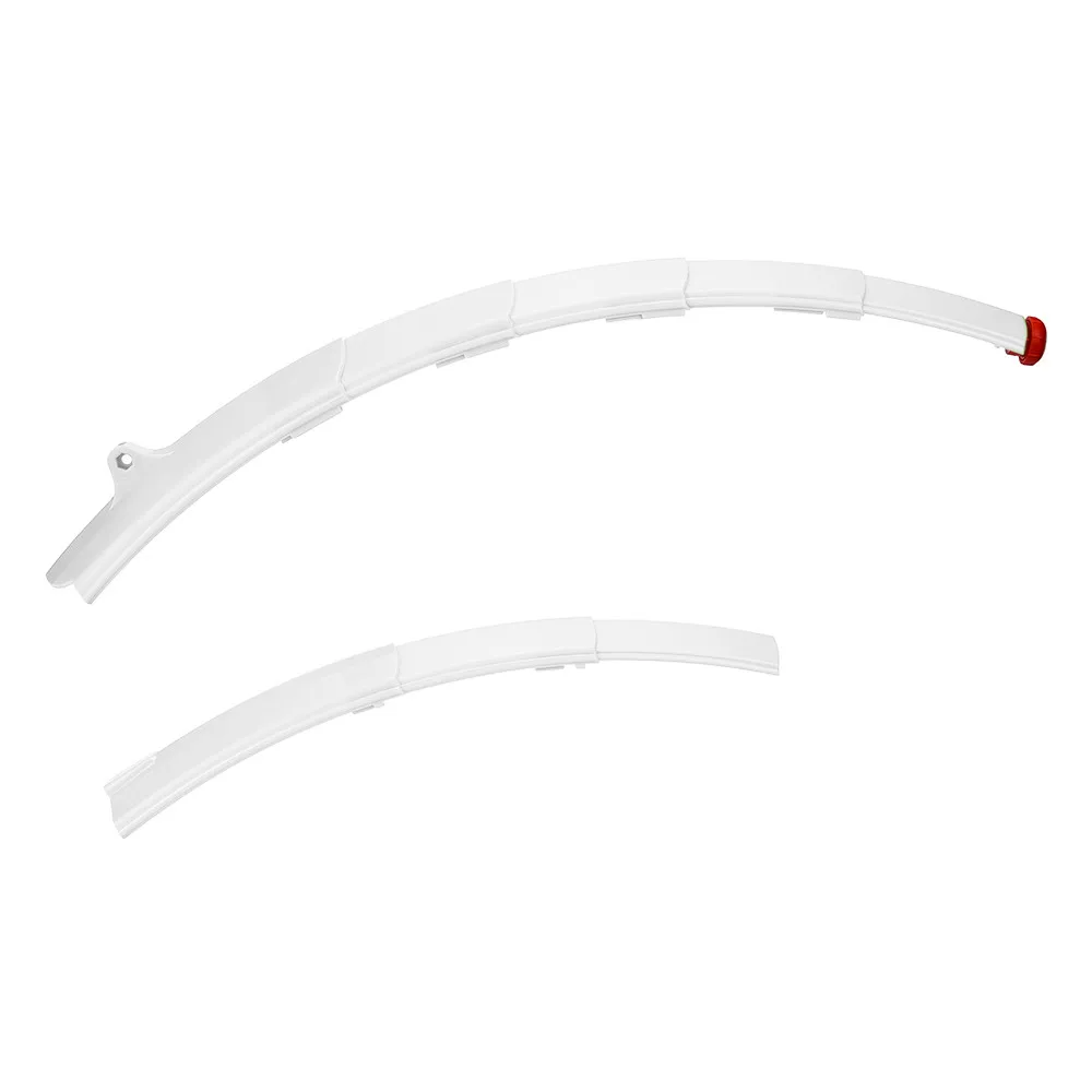 Mountain Bike Fenders Set Retractable Front Rear Mudguards With Tail Light Sports Outdoors Interior Design Soft Plastic #4S05 (24)