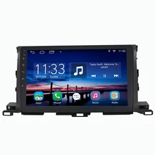 1024*600 Android Car Audio Video Player Stereo Suit to Toyota Highlander 2015 GPS Nav Support Wifi BT,Smartphone Mirror-link