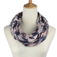 infinity Scarf for women Floral striped Infinity Loop ring scarf shawl Neckerchief Echarpe Foulard Femme O scarves infinity Scarf for women Floral striped Infinity Loop ring scarf shawl Neckerchief Echarpe Foulard Femme O scarves