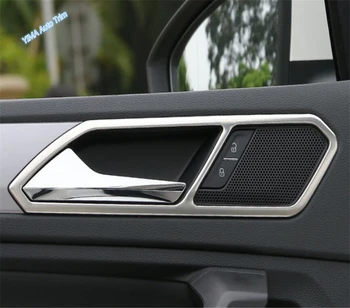 

Lapetus Auto Styling Inner Door Handle Bowl Frame Cover Trim Fit For Volkswagen VW Tiguan 2016 - 2020 / Stainless Steel
