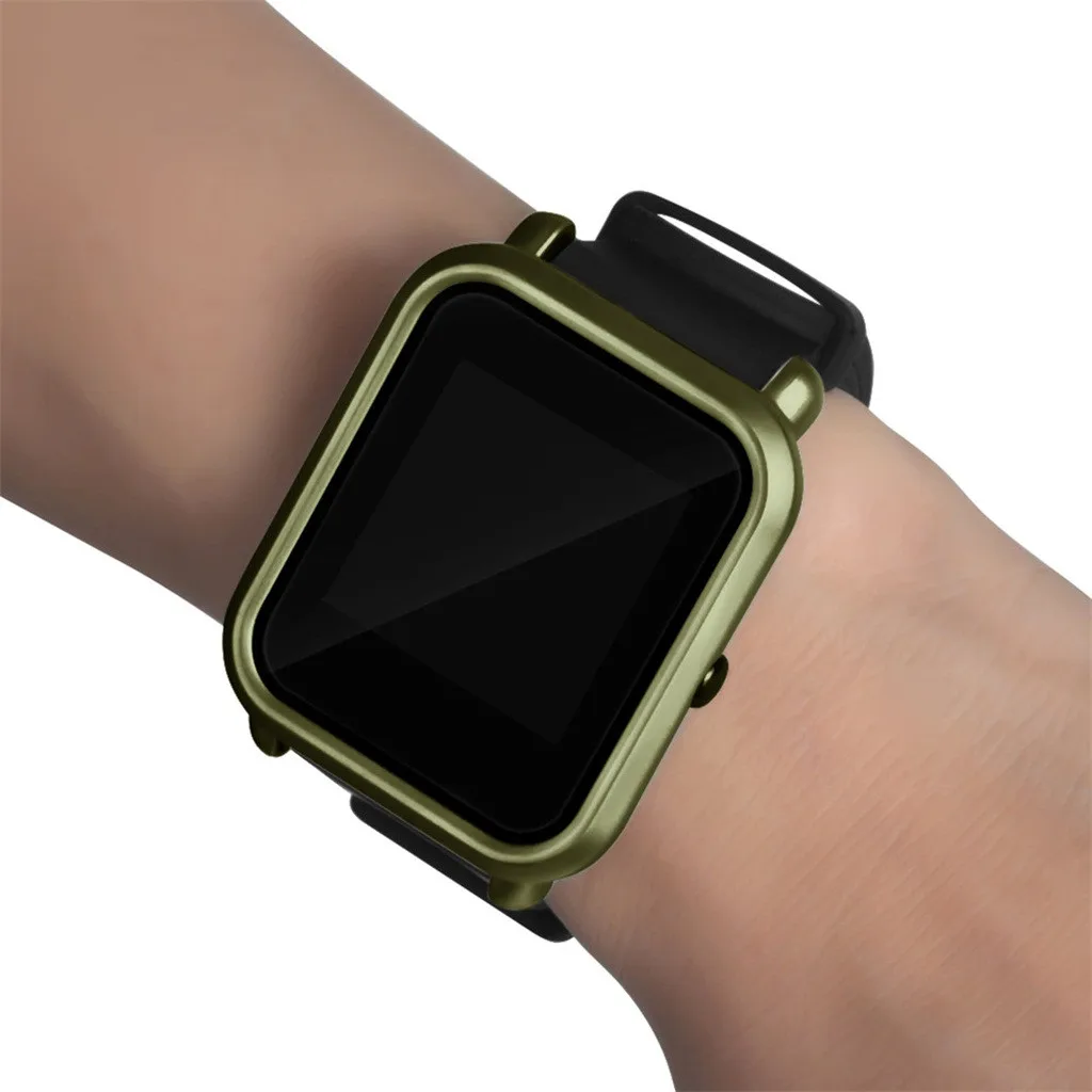 Чехол для часов s тонкая красочная Рамка PC чехол защитная оболочка для Huami Amazfit Bip Younth часы с защитой экрана Q60