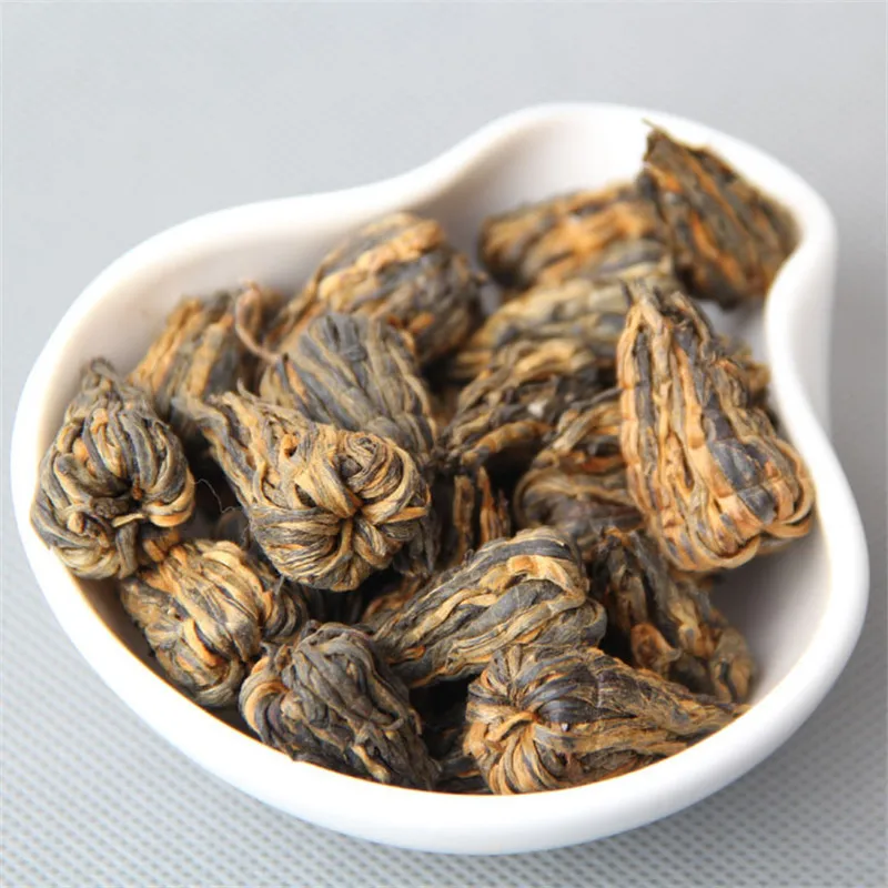 

HCX Black Tea Hongta Dianhong small single bud tea red tea Handmade Gold Pagoda in Dianhong tea
