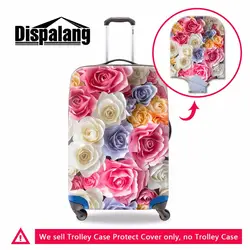 Красивый цветочный 3D принт спандекс багажный Чехол Эластичный костюм протектор хорошее качество багажная сумка чехол на молнии для 18-30