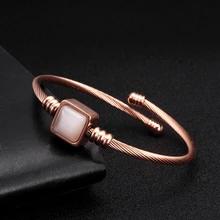 Роскошный дворец для мужчин и женщин очаровательные браслеты с кристаллами 316 нержавеющая сталь плетеный Открытый Модный Браслет-манжета браслеты для женщин