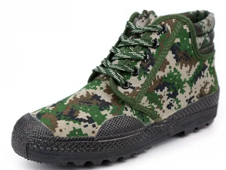 Work Shoes Men's Women's Camouflage Rubber Shoes Training Anti-slip Wear-resisting Waterproof Breathable Soft