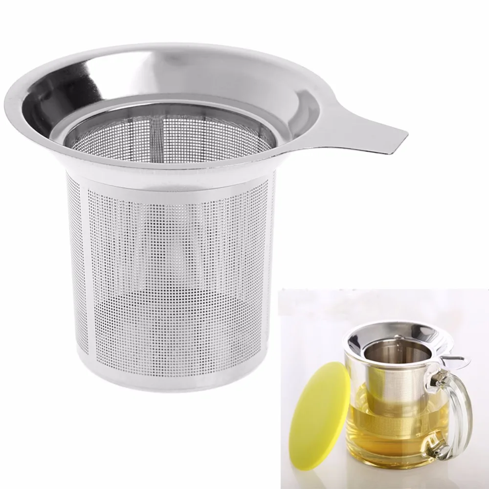 

Stainless Steel Mesh Tea Infuser Metal Cup Strainer Loose Tea Leaf Filter Sieve
