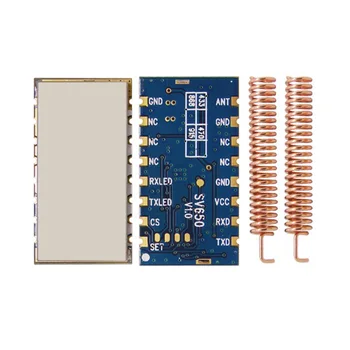 

2PCS SV650-485-433 | RS485 Interface RSSI Function Bi-directional Wireless RF Data Communiation Transceiver Module &free Antenna