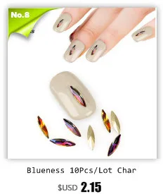 Blueness 10 шт./лот серебряный сплав 3d nail art украшения блеск корона дизайн маникюр стразы аксессуары diy шпильки tn791