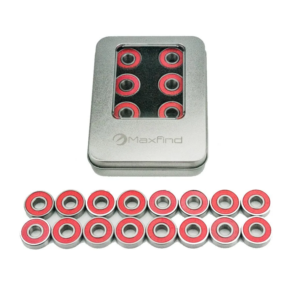 Maxfind 16 pcs skateboard bearings