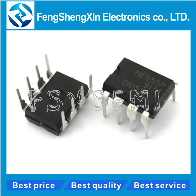 

10pcs/lot New NE555 NE555P NE555N PRECISION TIMERS IC DIP-8