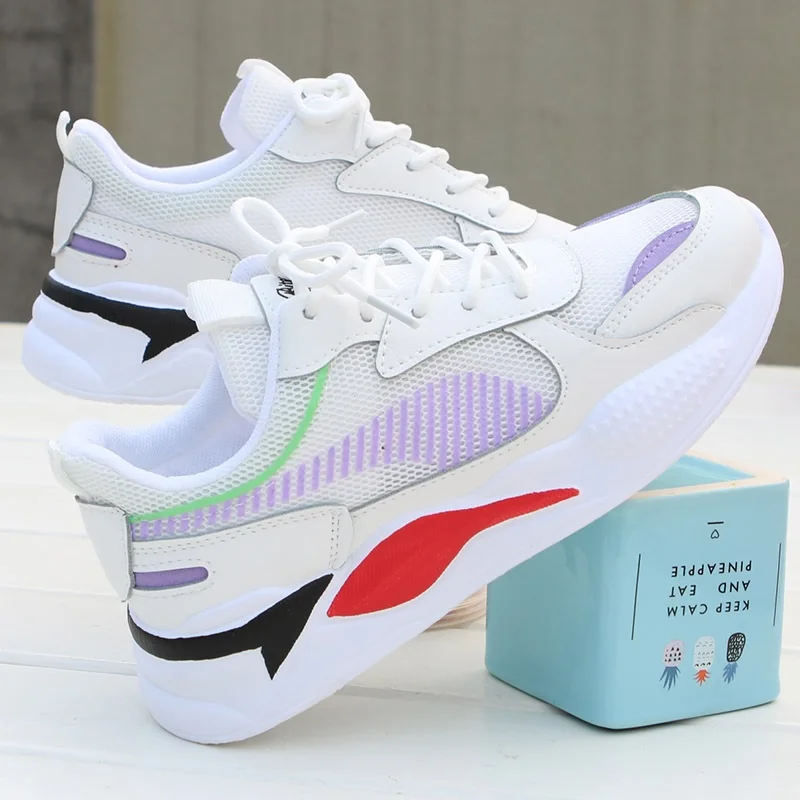 

Women Sneakers 2019 Fashion Casual Shoes Woman Comfortable Breathable White Flats Female Platform Sneakers Chaussure Femme
