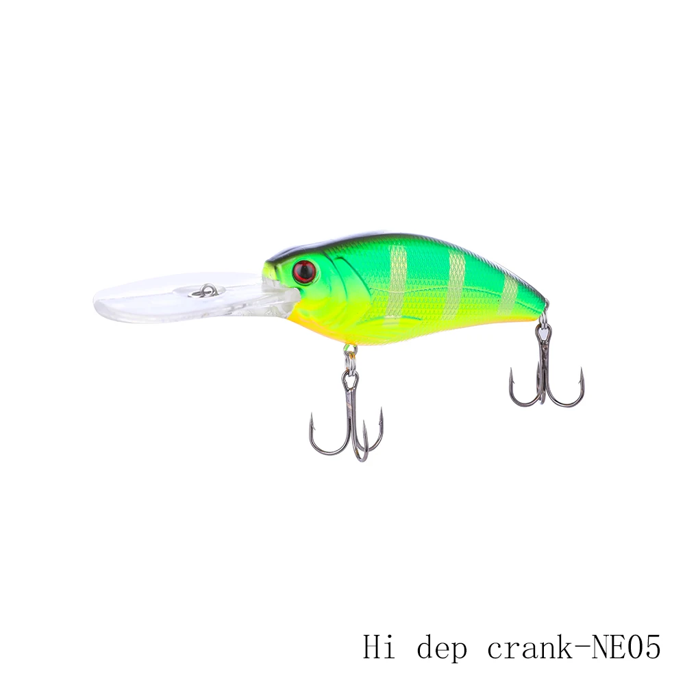 Makebass 2.95in0.79oz рыболовные приманки для моря Дайвинг Crankbait искусственная Pesca плавающая твердая приманка Воблер для мелкой рыбы приманка рыболовные снасти - Цвет: Hi baby crank 75NE05