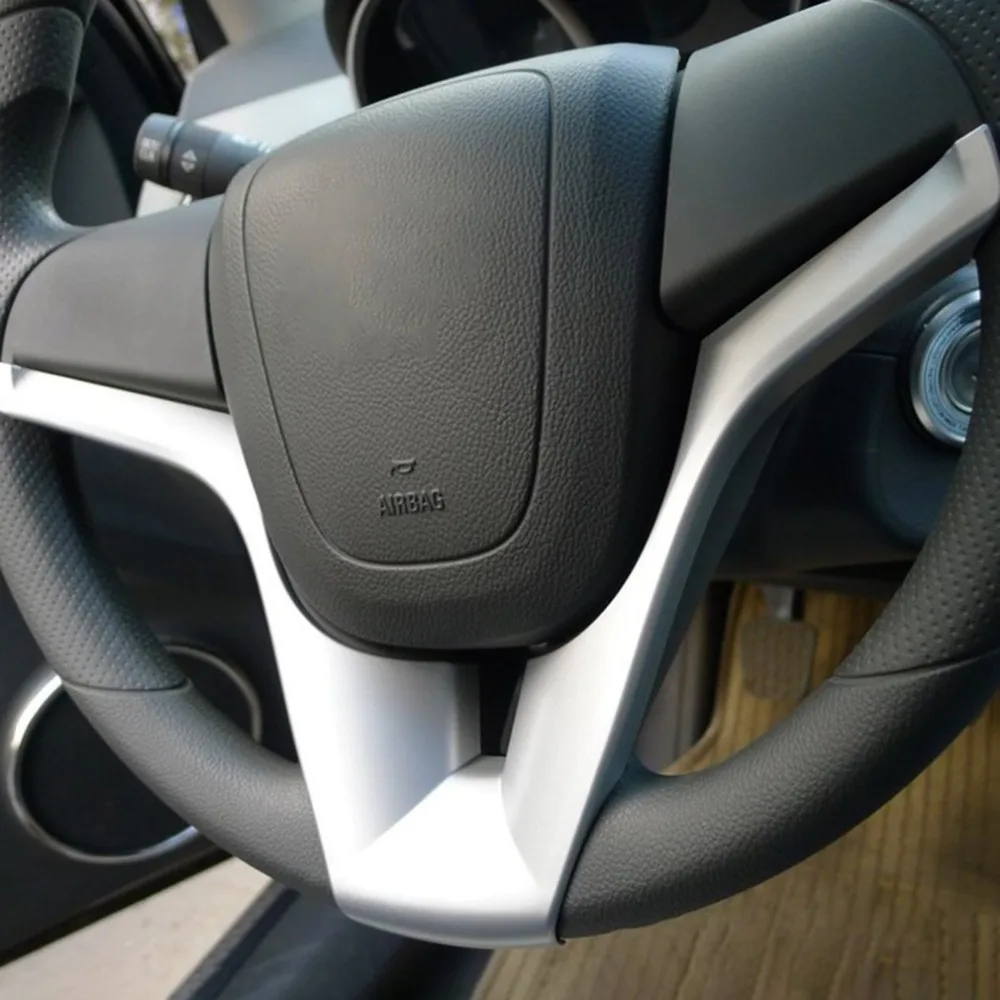 Горячая ABS крышка для рулевого колеса накладка Защитная крышка панель украшения авто аксессуары для Chevy Chevrolet Cruze 2009