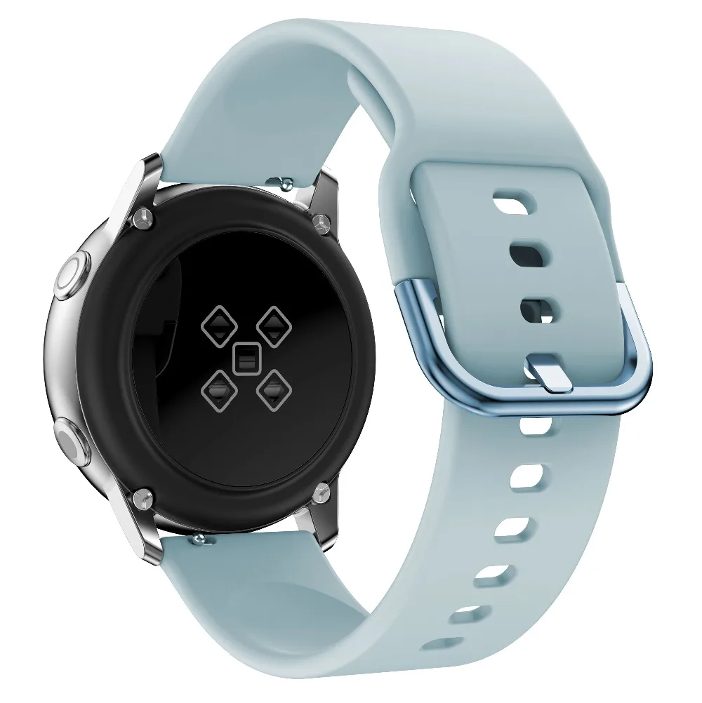 Силиконовый спортивный ремешок для часов samsung Galaxy Watch активный ремешок Galaxy 42 мм ремешок классический S2 спортивный 20 мм для Garmin 645 ремешок для часов