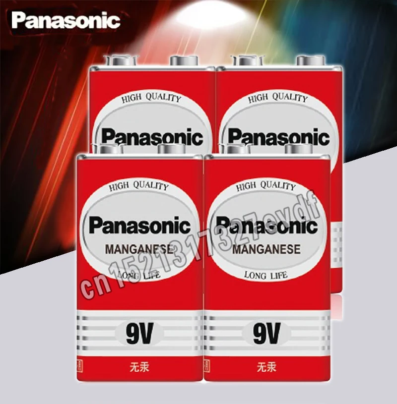 4 шт./лот 100% подлинный Panasonic Greencell PP3 6F22 6LR61 MN1604 9V Блок сверхмощный