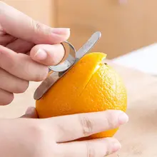 3 шт. нержавеющая сталь фруктовый апельсин устройство для чистки кожуры Парер Тип пальца лимонный цитрусовый Парер фруктовые овощные инструменты кухонные аксессуары