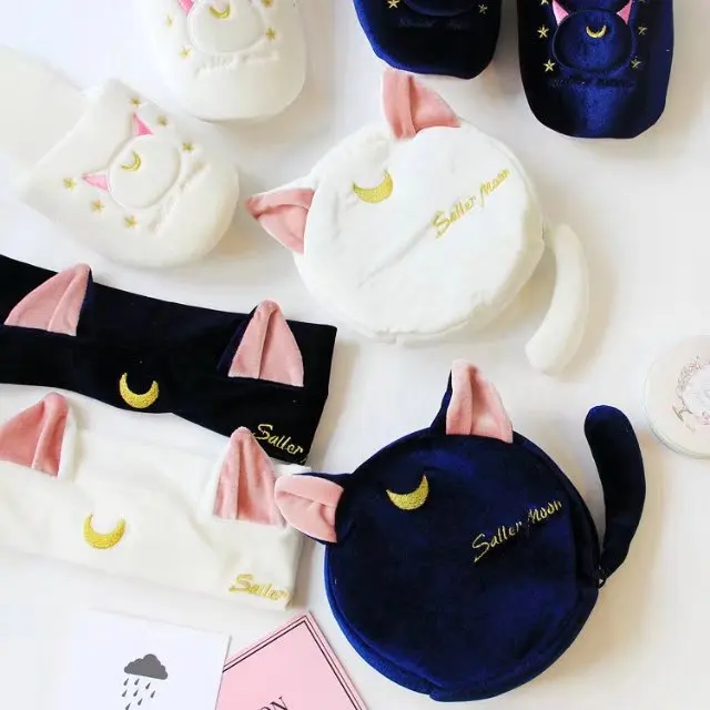Аниме карточка captor sakura sailor moon плюшевые luna cat косметичка для макияжа сумка костюм