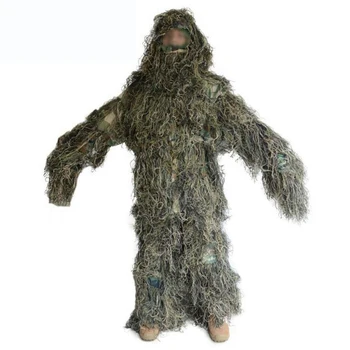 

CS Camouflage Suits Set Bionic Disguise Uniform Hunting Woodland Sniper Ghillie Suit Hunting Jungle Military Train Cloth S049