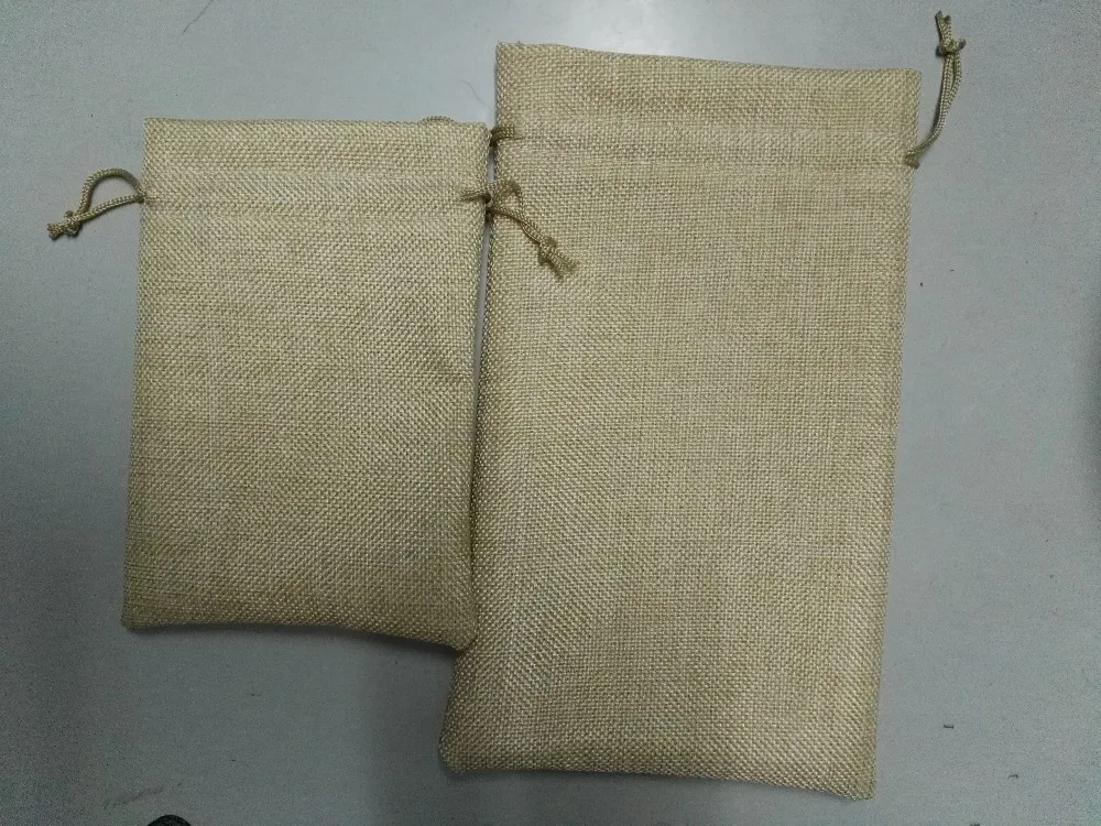 

CBRL jute drawstring jewelry bags size 15*21cm and 17*27cm, 400pcs each size.with custom printing, include shipping by DHL