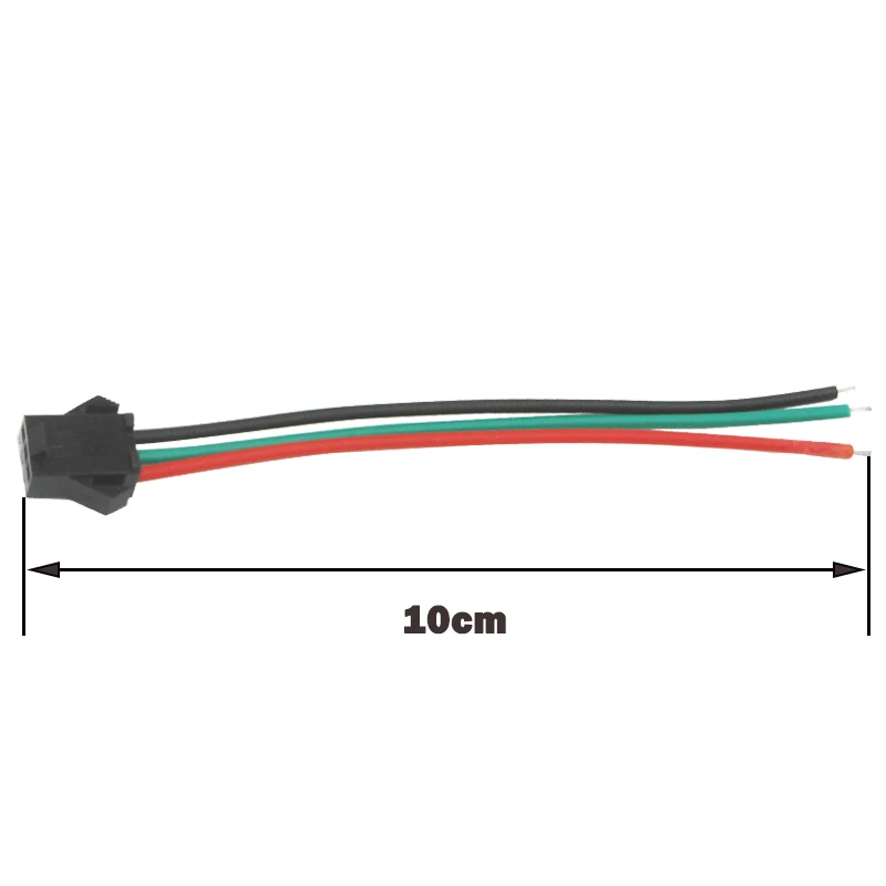 10 пар JST SM 3 контакта/голова мужчин и женщин штекер/быстрый соединитель провода для WS2812B RGB светодиодные ленты