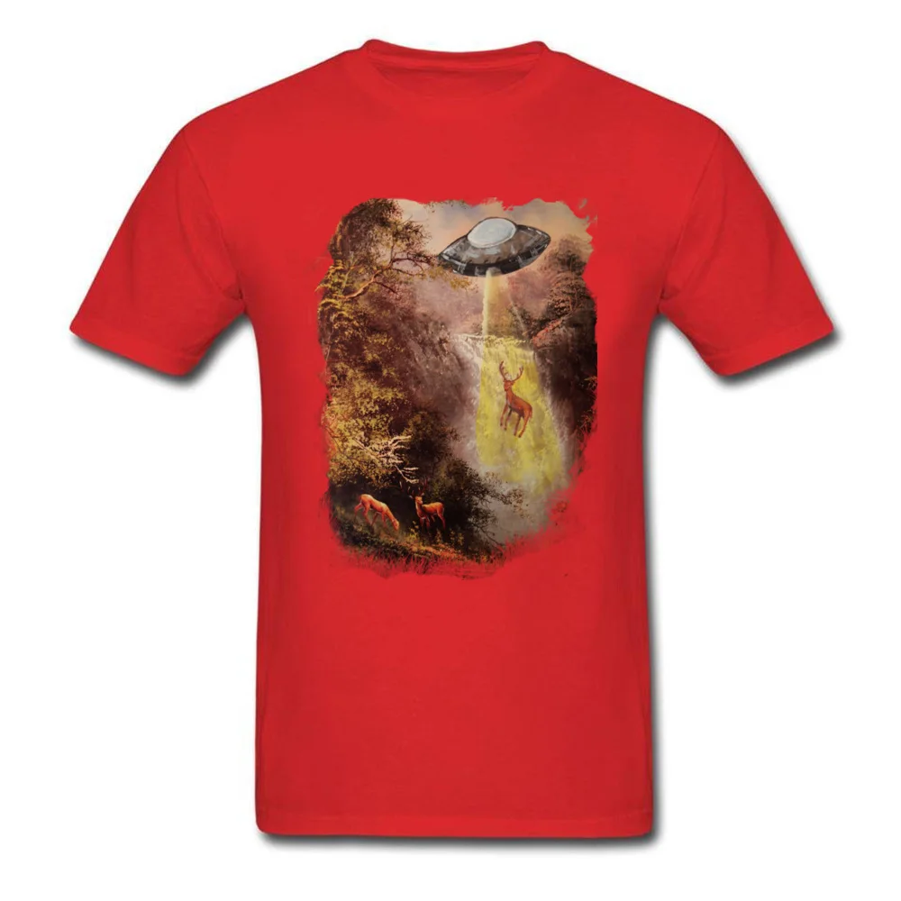 Deer hunters Tops Shirt Dominant Crew Neck Summer Short Sleeve Cotton Men T-Shirt Simple Style Tee Shirts Free Shipping Deer hunters red