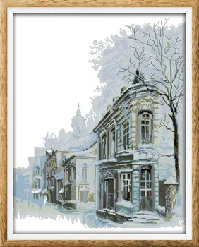 

Joy Sunday Winter morning DMC Counted Chinese Cross Stitch Kits printed Cross-stitch set Embroidery Needlework