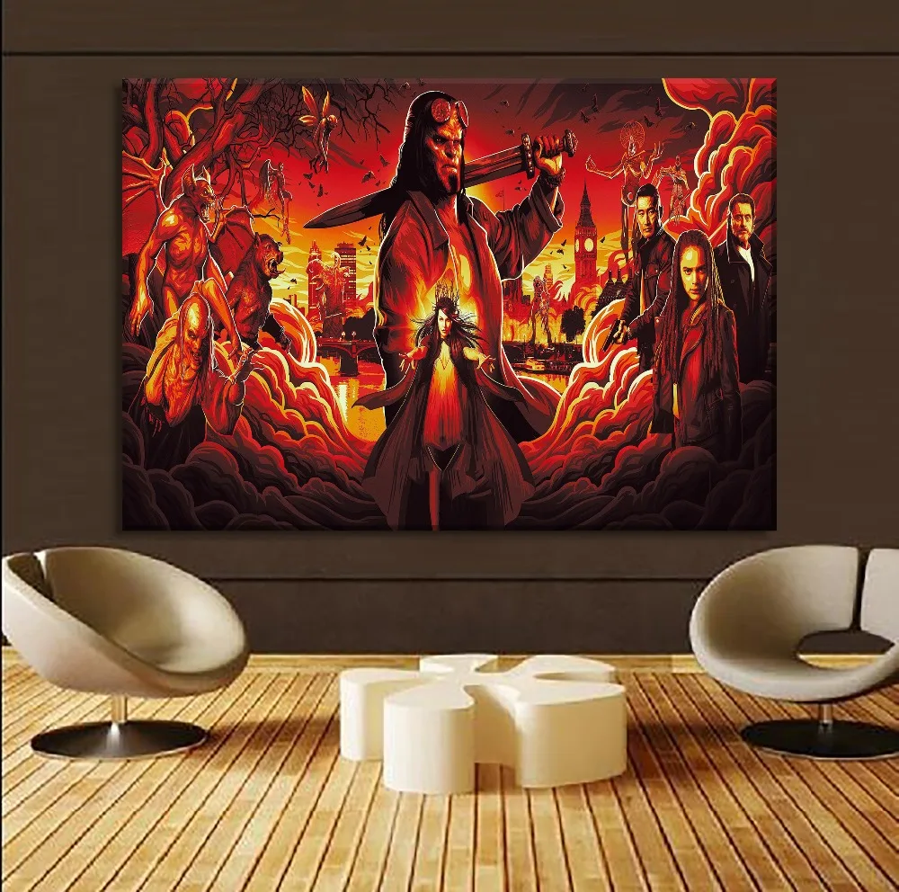 

Movie Hellboy Keyar Poster Modern Canvas HD Printing Type Artwork 1 Piece Style Painting Living Room Wall Home Decorative