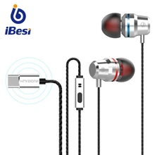 IBESI Тип C проводные наушники спортивные водонепроницаемые IPX5 наушники гарнитура с HD микрофоном для huawei xiaomi IPhone