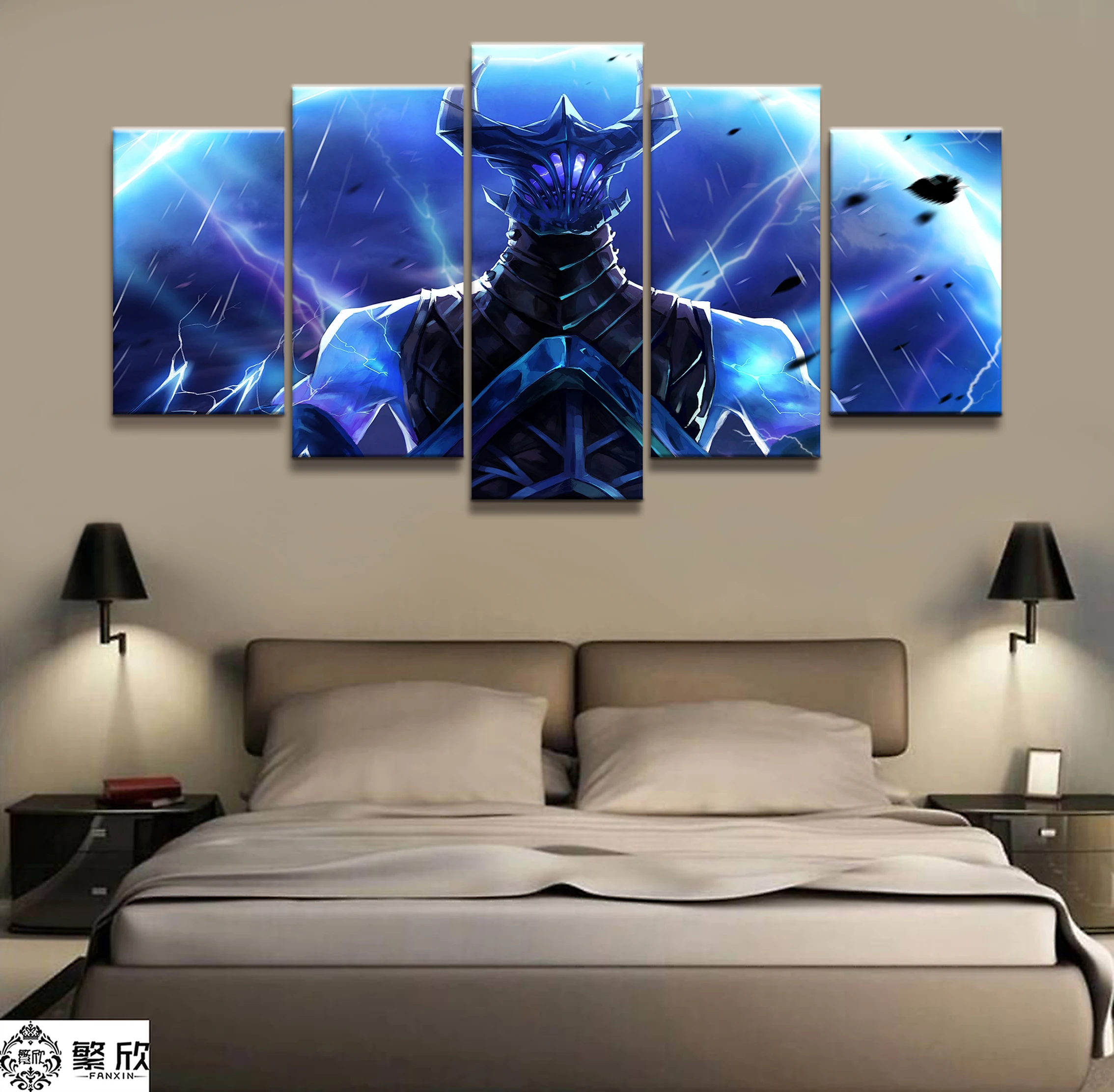 

Wall Art Game Poster 5 Pieces DOTA 2 Poster Printed Canvas Painting Pictures Modern Painting On Canvas Decoration
