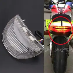 Мотоцикл LED Встроенный крепление прозрачные линзы стоп поворотов фонарь для Honda CBR1000RR 2004-2007 CBR 1000RR 05 06