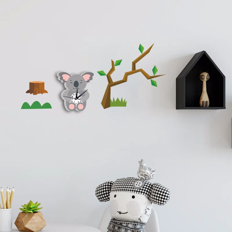 Детские настенные часы с изображением персонажей из мультфильмов Koala детские
