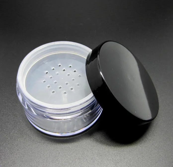 20pcs/lot Capacity 60g factory wholesale high quality black lid sifter