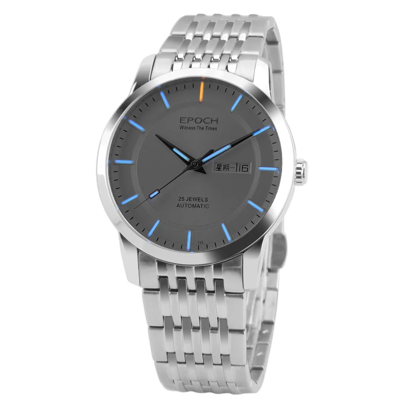 EPOCH 6023GN waterproof 100m tritium gas luminous mens business mechanical watch wristwatch