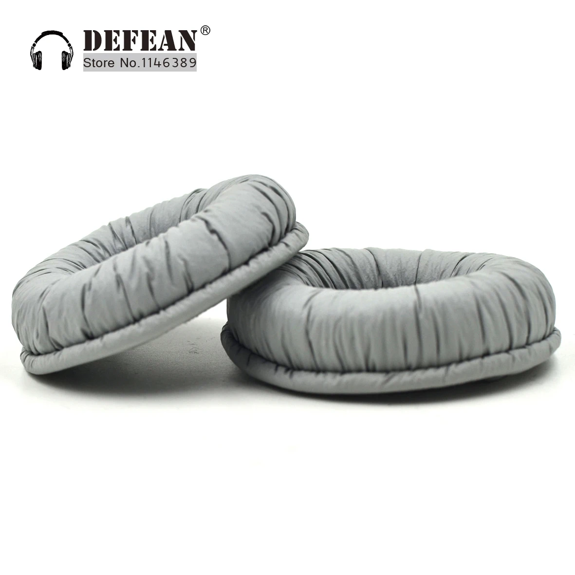 2X GRAY 50mm Headphone cushion ear pads earpad cover for headset head
