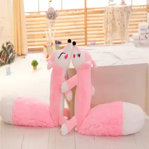 pink stuffed fox