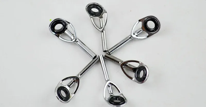 10 Pcs Telescopic Fishing Rod Guides Top Rings Rod Tips Repair Kit 0.80.91.01.11.21.31.41.51.61.71.81.92.02.12.2mm (5)